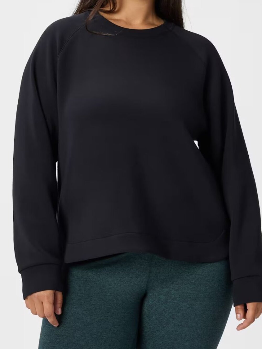Quince CloudComfort Crewneck Sweatshirt Black XS